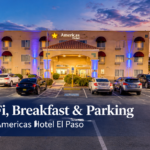 Hotel with free breakfast and parking in El Paso: Americas Hotel El Paso exterior